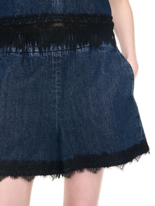 Lace 20s Jeansshort OFF WHITE Lace 20s Jeansshort BLAU OWYC017F24DEN001
