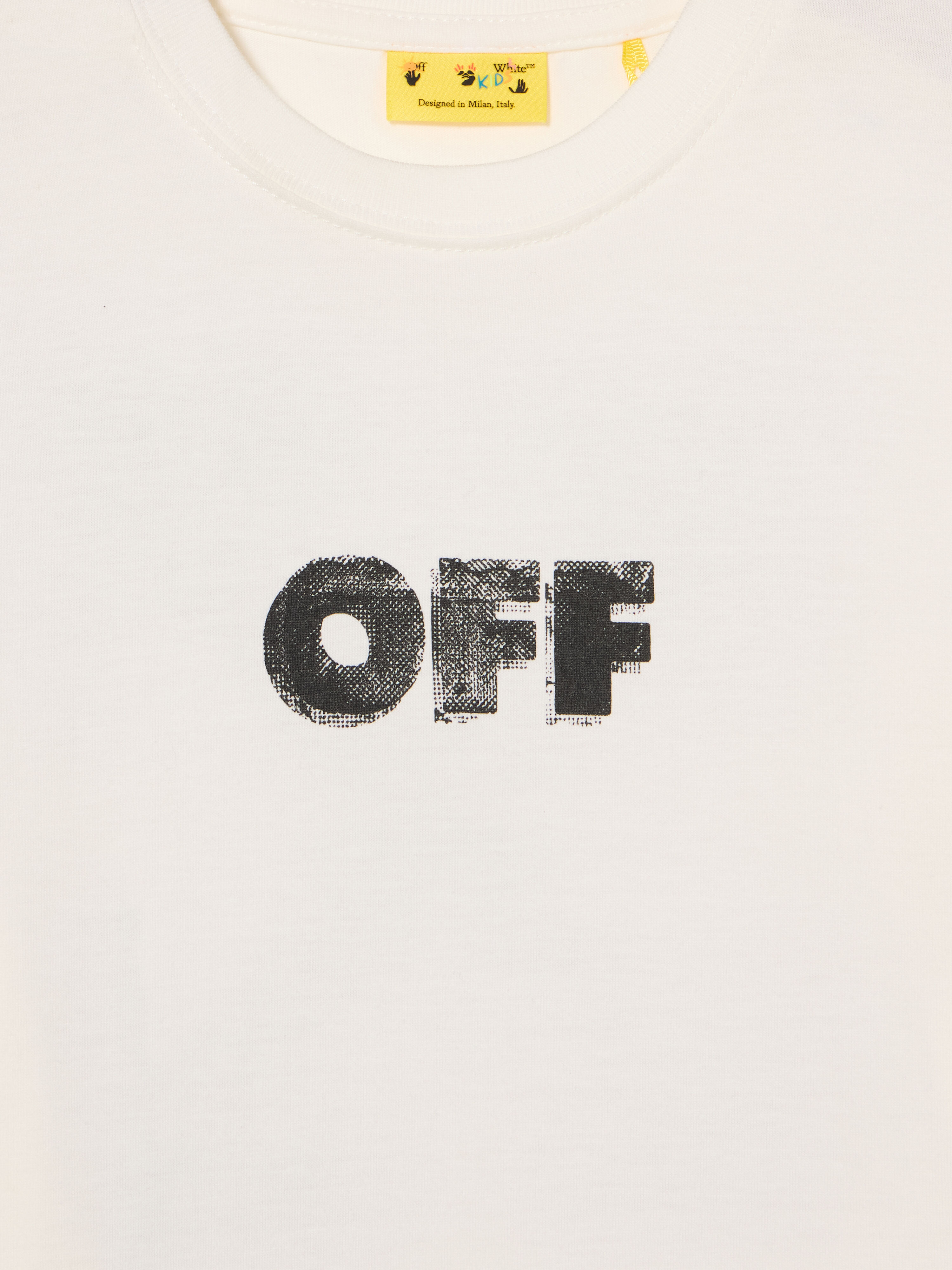 OFF WHITE Arrow Sponge T-Shirt WHITE - BLACK OBAA002F25JER003