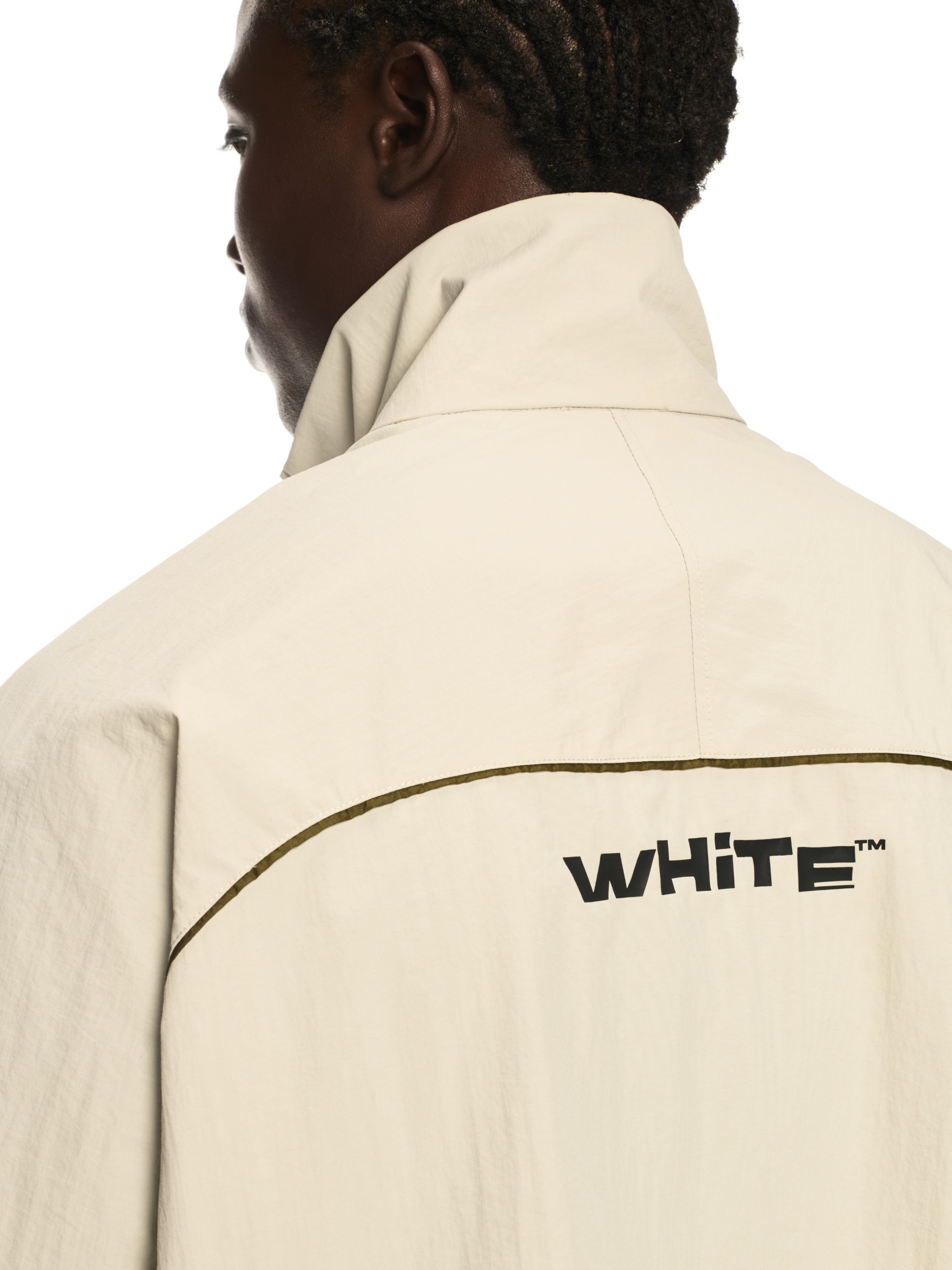 OFF WHITE Gray Off Split Track Jacket NEUTRALS OMBD05AS25FAB001