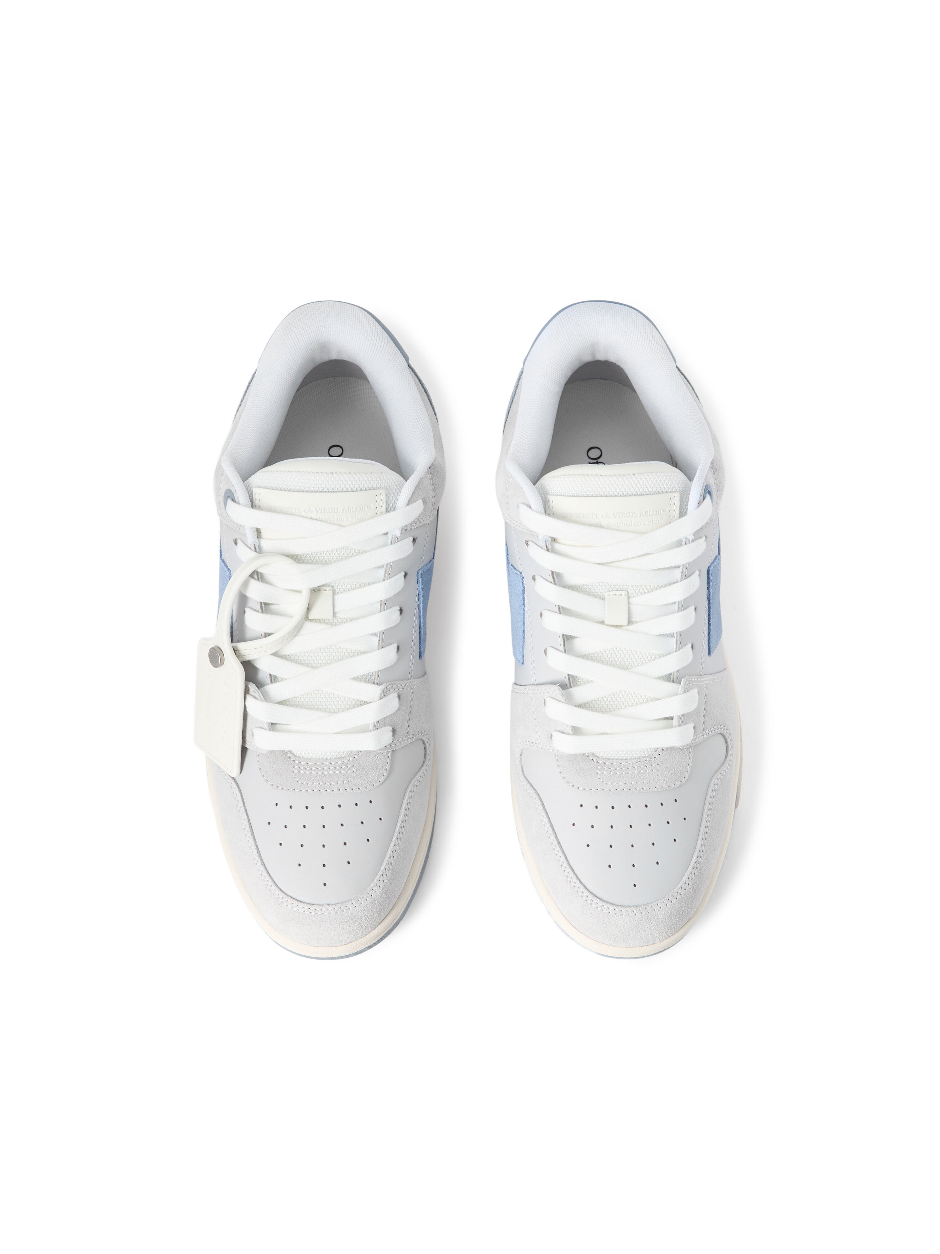 OFF WHITE Out Of Office Sneakers MEDIUM GREY - DUSTY BLUE OMIA189F25LEA005