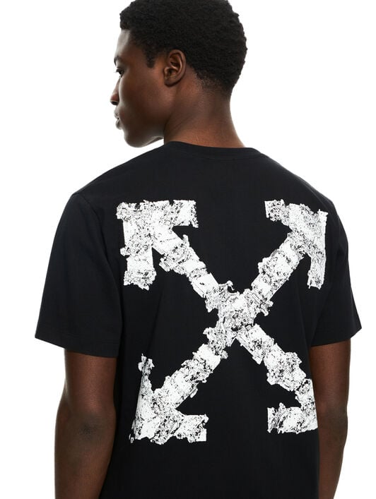 OFF WHITE Heraldic Arrow S/S Slim Tee BLACK 44MAA027S26J007
