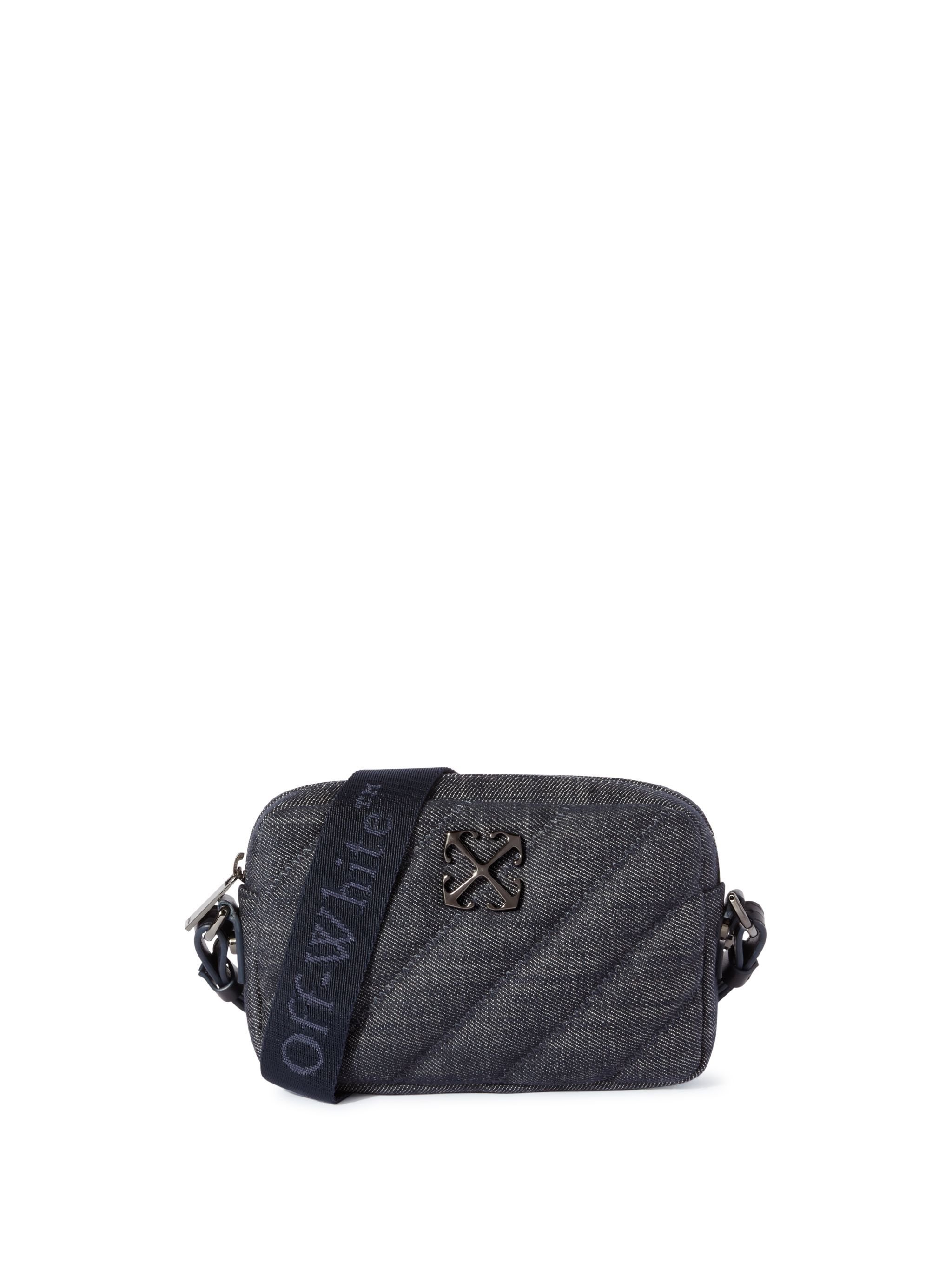 OFF WHITE Quilting Camera Bag Denim S Dark Blue - BLUE OWNN18ES25FAB001