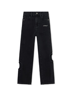 OFF WHITE Bookish Meteor Denim Pants RAW BLACK 44GYA001F26D001