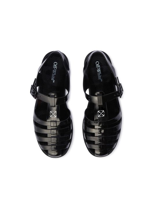 OFF WHITE Black Arrow Pvc Sandals BLACK OWIH05ES25MAT001