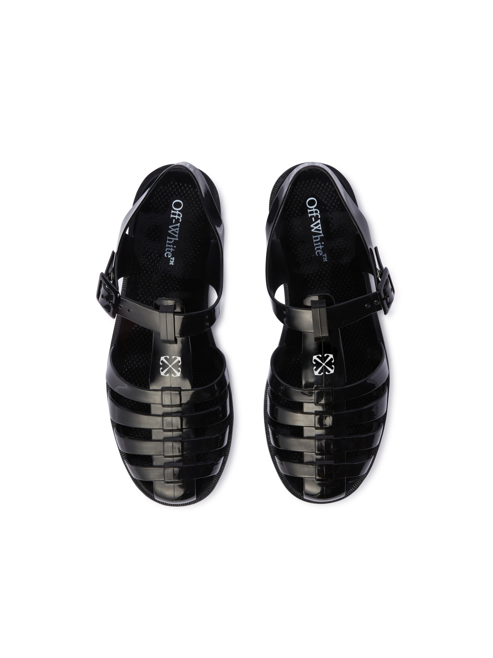 OFF WHITE Black Arrow Pvc Sandals BLACK OWIH05ES25MAT001