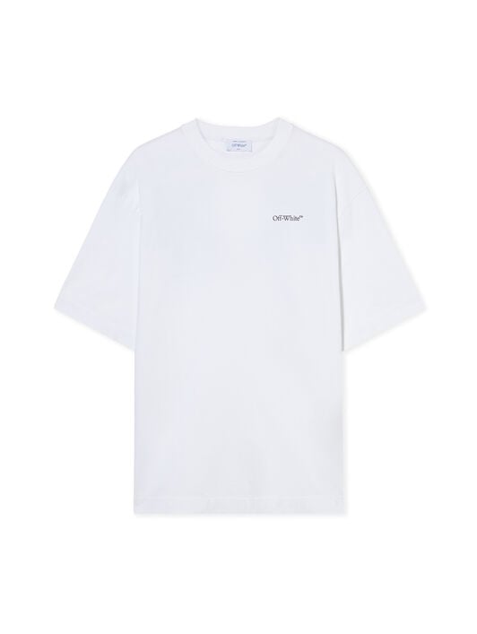 Half Arrow Skate Logo Tee OFF WHITE Half Arrow Skate Logo Tee WHITE - BLACK OMAA120F25JER013