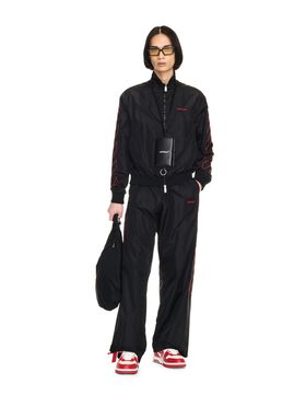 OFF WHITE OUTL DIAG NYL TRACKPANT BLACK OMCJ019F24FAB001
