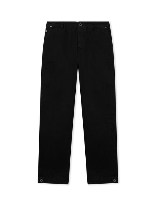 OFF WHITE Racing Staff Cotton Gabardine Pants BLACK 44MCF04RF26F001