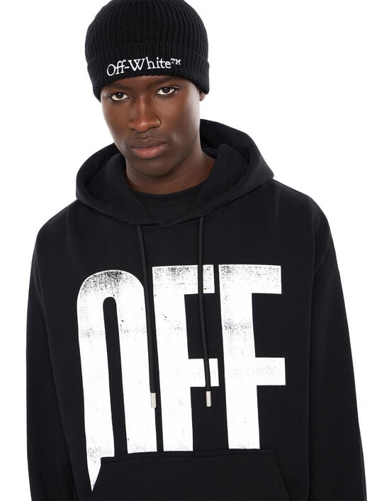 Big Off Diagonal Skate Hoodie OFF WHITE Big Off Diagonal Skate Hoodie BLACK - WHITE OMBB085F25FLE00Q