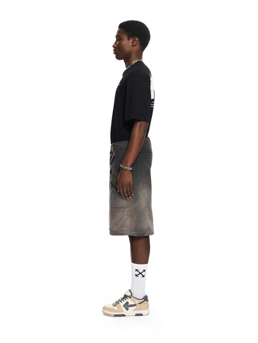 OFF WHITE OWR Gradient Carpenter Shorts BLACK 44XCS005S26F001
