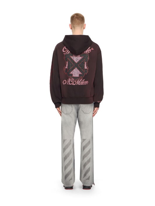 OFF WHITE Off-White™ c/o AC Milan Hoodie BLACK RED 44MBB12NG25F002