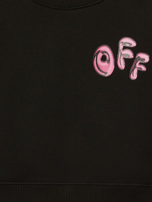 OFF WHITE Balloon Arrow Sweatshirt BLACK OGBA013S25FLE002
