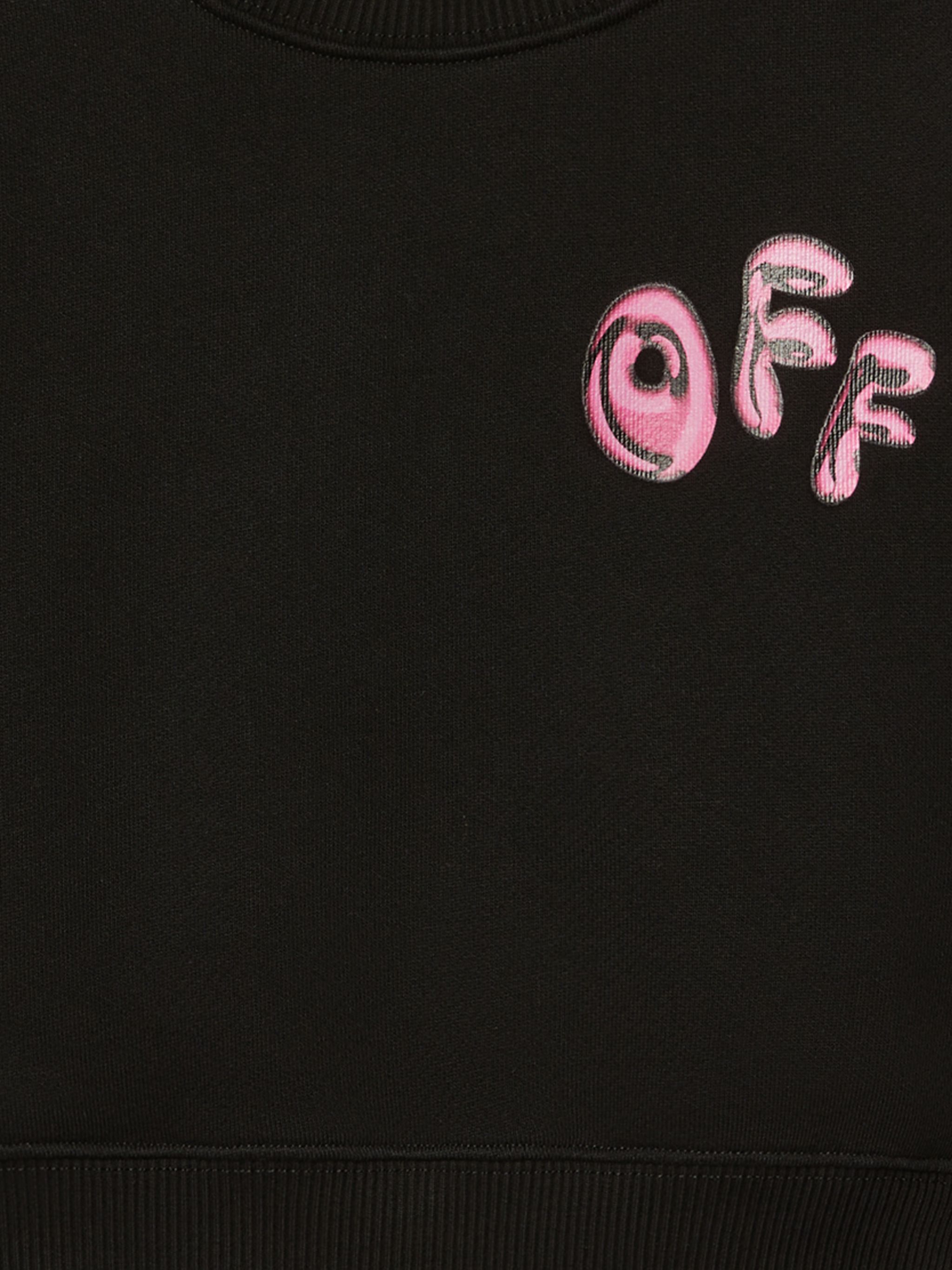 OFF WHITE Balloon Arrow Sweatshirt BLACK OGBA013S25FLE002