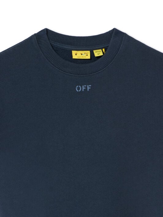 Diag Marker Crewneck Sweatshirt OFF WHITE Diag Marker Crewneck Sweatshirt BLUE NIGHTS 44BBA001F26F008