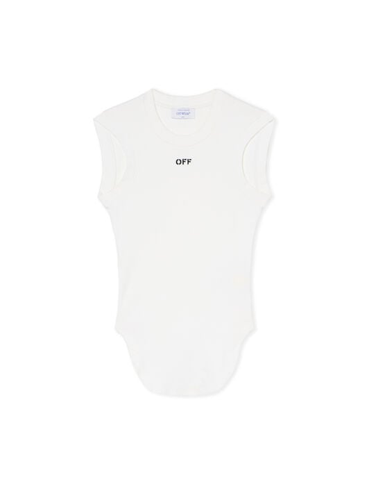 Off Stamp Rib Kat Top OFF WHITE Off Stamp Rib Kat Top WHITE - BLACK OWAD26XF25JER002