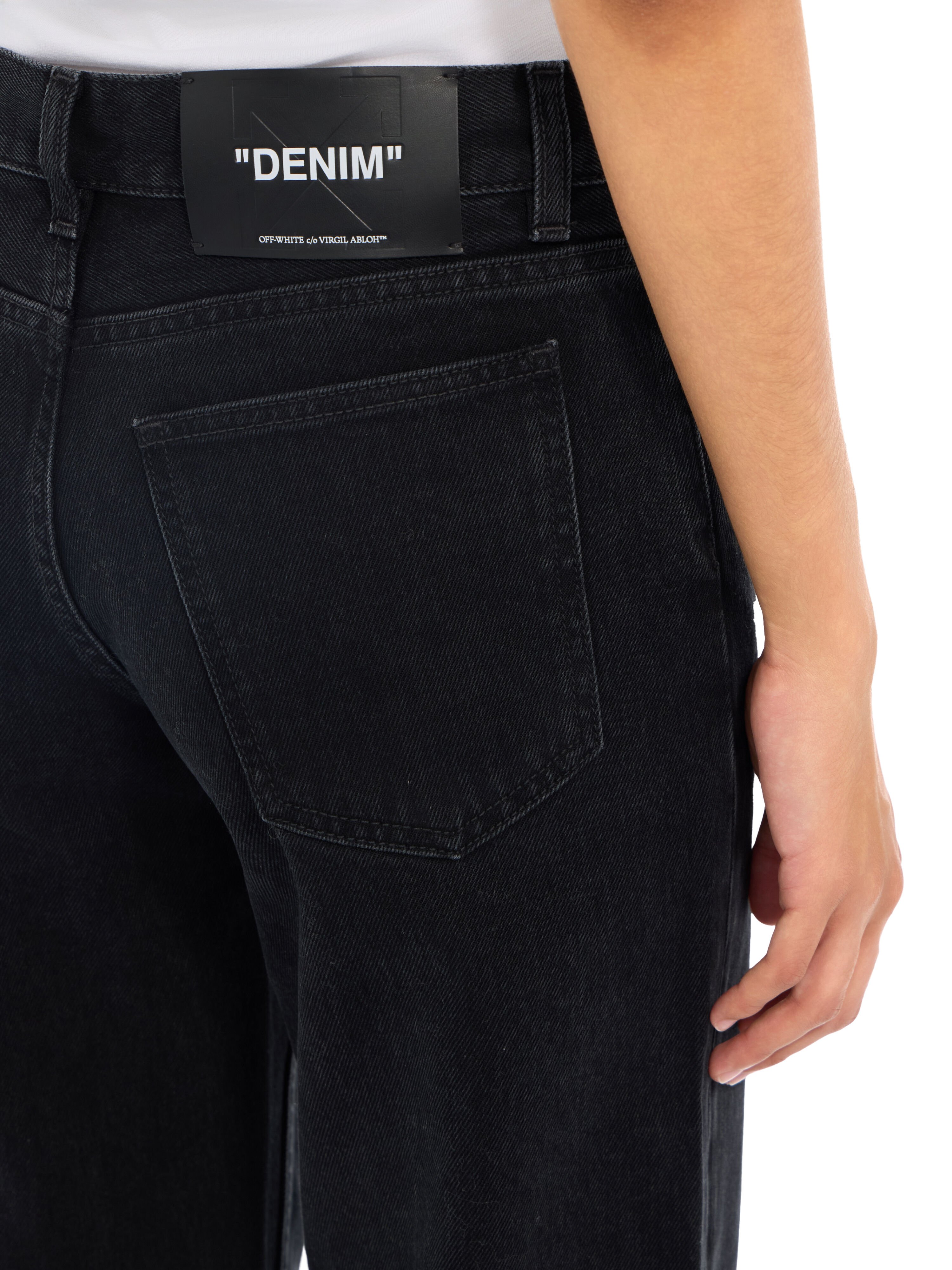 Susy Denim Pants OFF WHITE Susy Denim Pants Stone Raw Black Black 2FM00582B