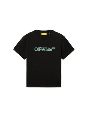 OFF WHITE Big Bookish T-Shirt BLACK OBAA002S25JER001