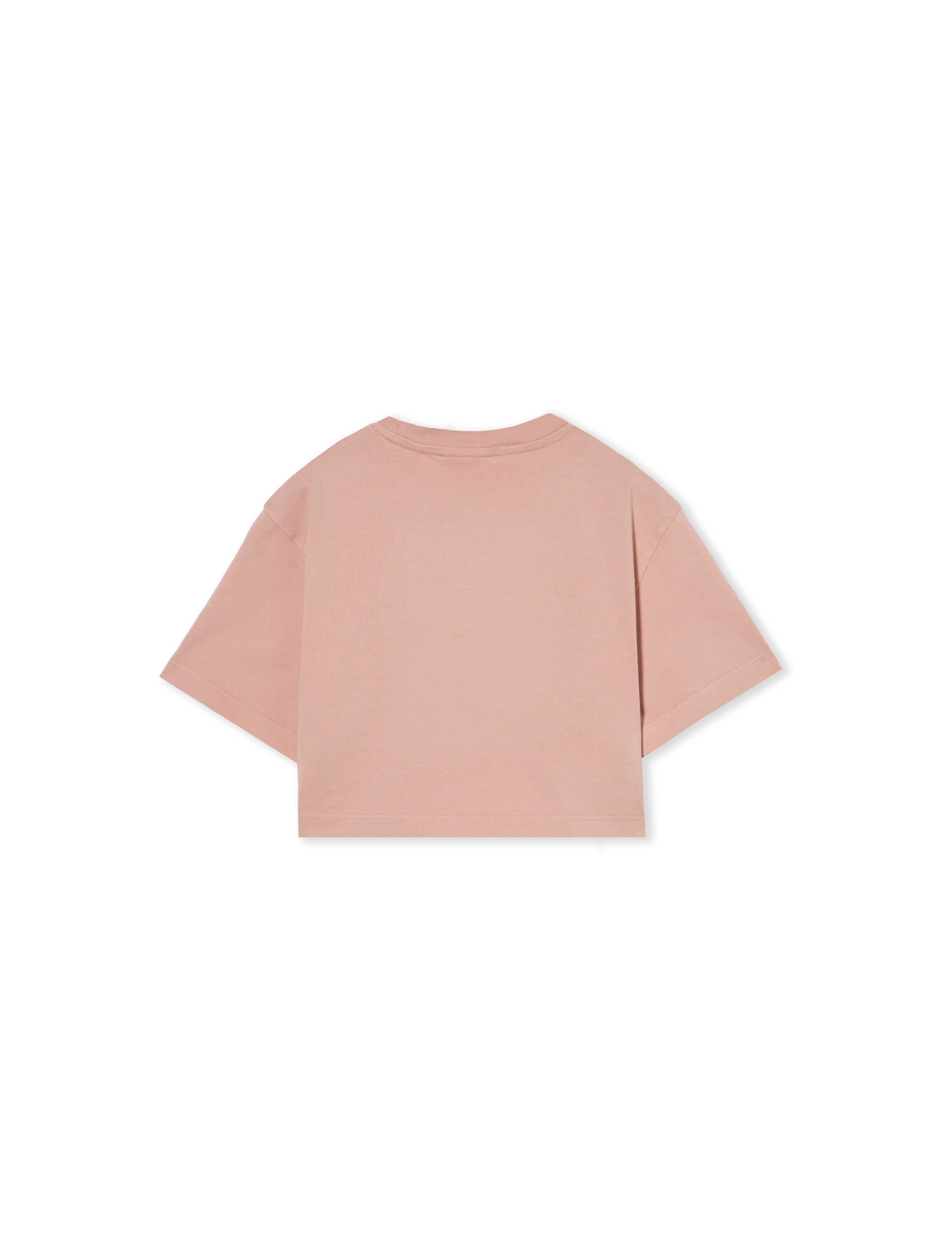 OFF WHITE Arrow Studs Boxy T-Shirt ROSE PINK - DARK GREY OGAA019F25JER002