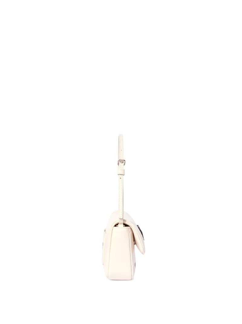 OFF WHITE White Jitney 0.7 Quote Shoulder Bag  OWNN18BC99LEA001