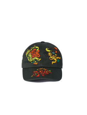 OFF WHITE Black Nana Baseball Cap BLACK OMND09BC99LEA001