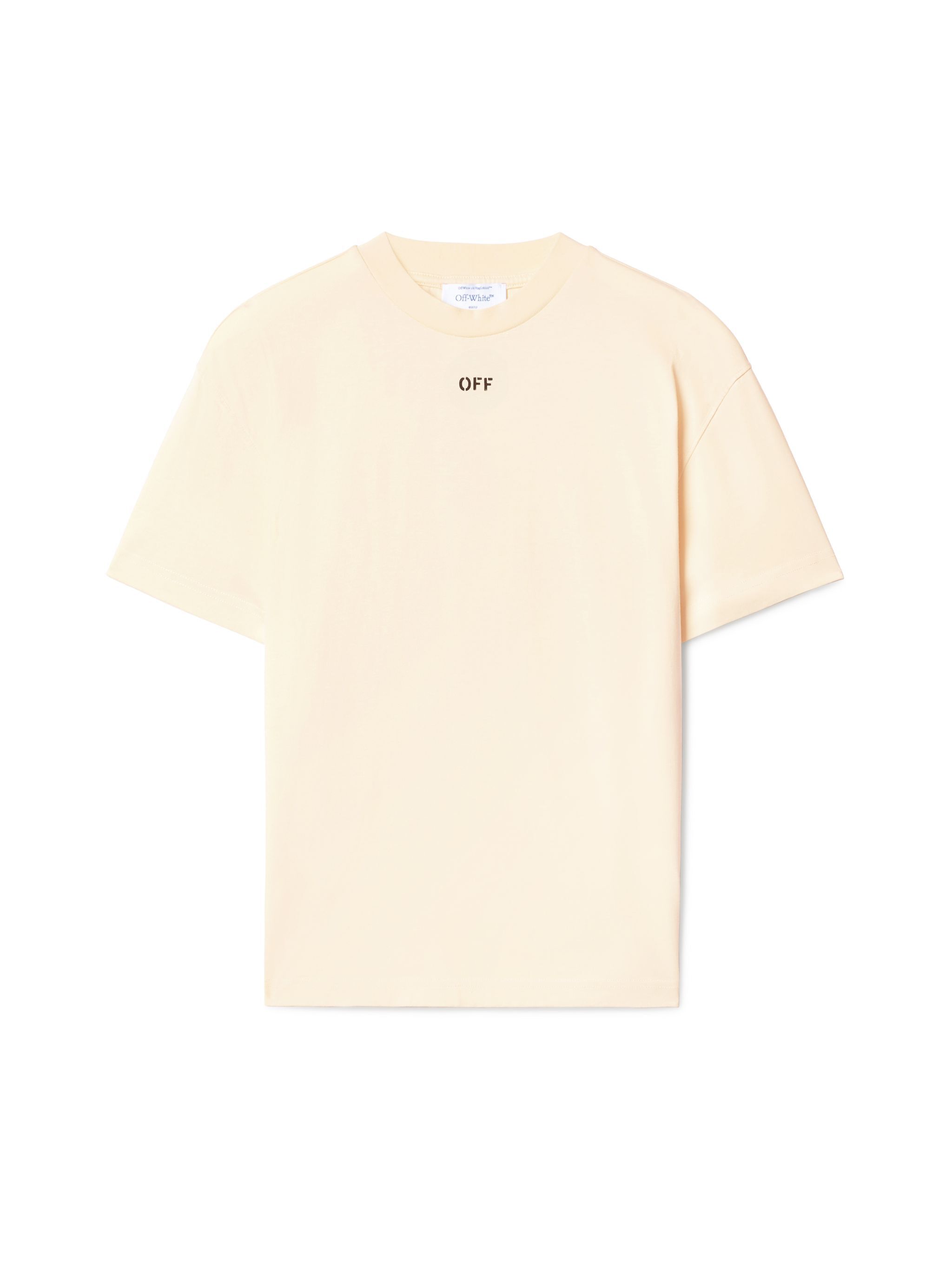 OFF WHITE White Cloud Arrow T-Shirt NEUTRALS OWAA089S25JER005