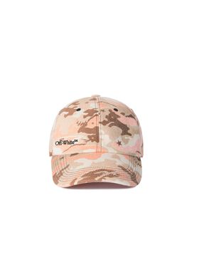 OFF WHITE Orange Camo Baseball Cap BLACK OMND09BC99LEA001