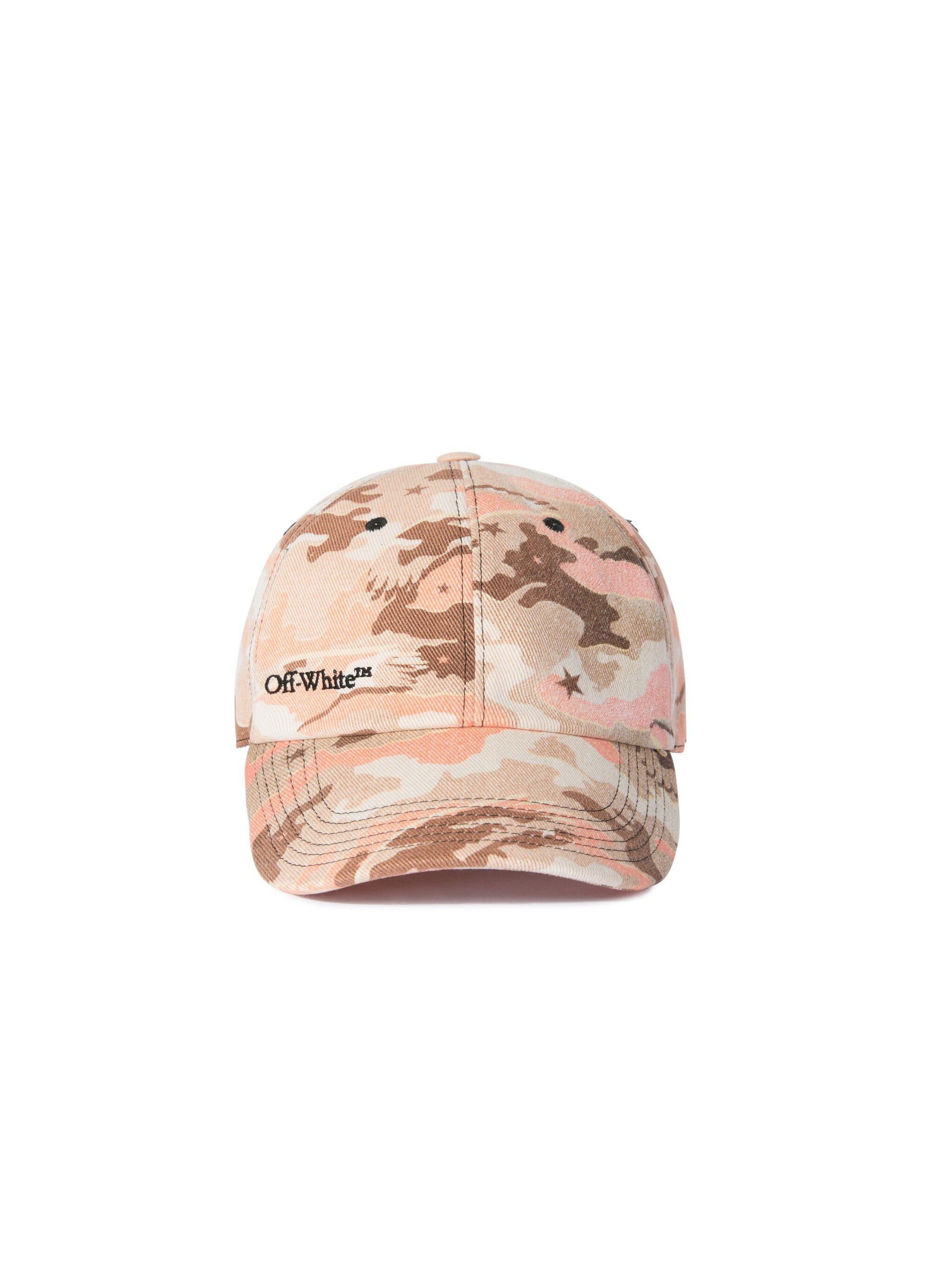 OFF WHITE Orange Camo Baseball Cap ORANGE OMLA04AZ25DEN001