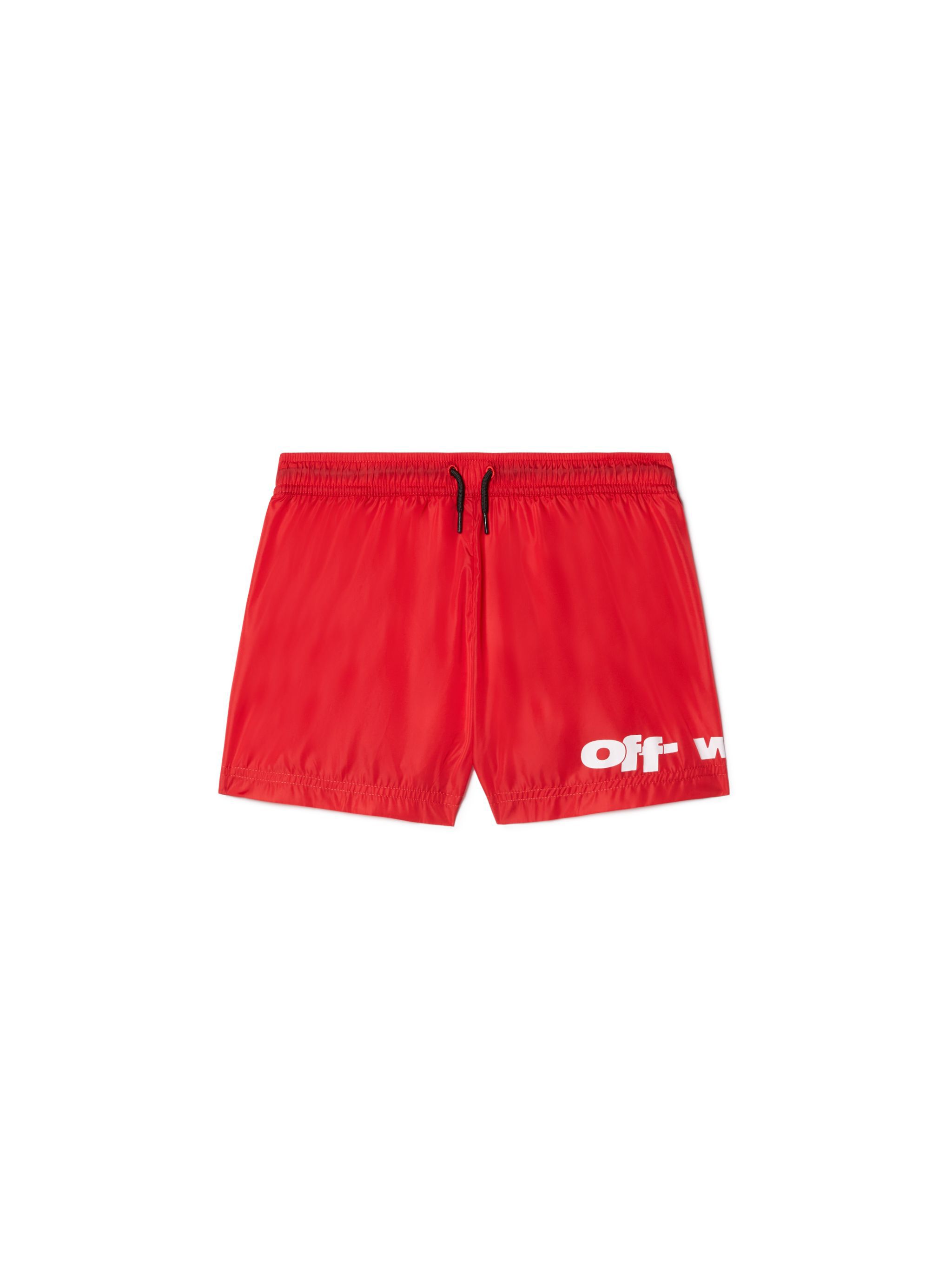 OFF WHITE Off Split Badeshorts ROT OBFA001S25FAB001