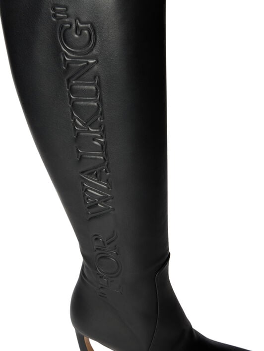 For Walking Loop Boots OFF WHITE For Walking Loop Boots BLACK -BLACK OWIE04LF25LEA001