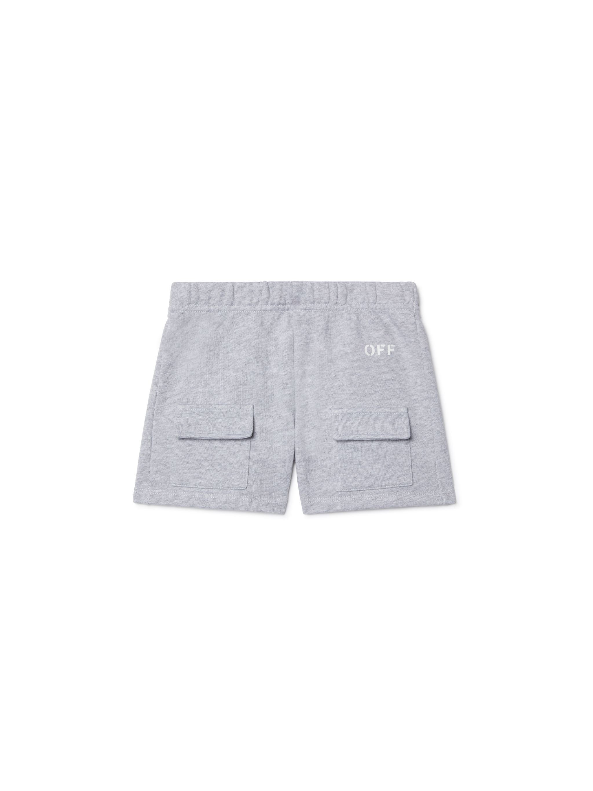 OFF WHITE Stamp Cargo Shorts GREY OB6X003S25FLE001