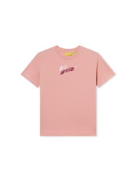 OFF WHITE Arrow Writings T-Shirt BLUSH 44GAA001F26J00A