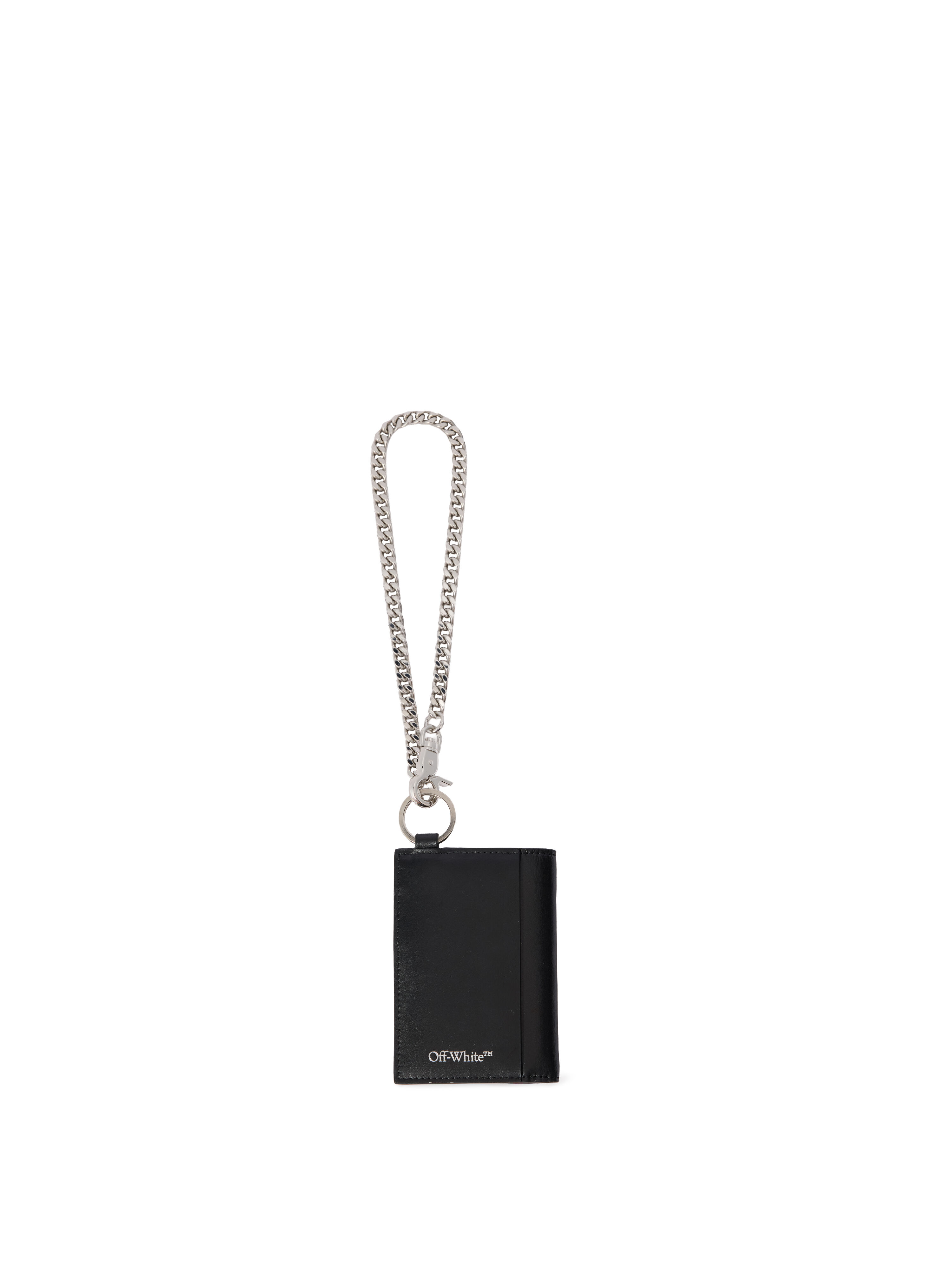 OFF WHITE Heritage Chain Wallet BLACK - WHITE OMNC09AF25LEA001