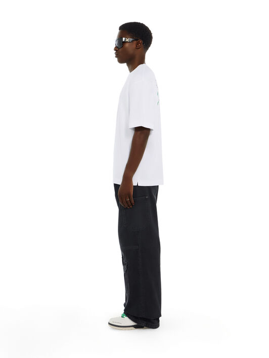 Miles Davis League Skate T-Shirt OFF WHITE Miles Davis League Skate T-Shirt WHITE 44MAA120W26J004