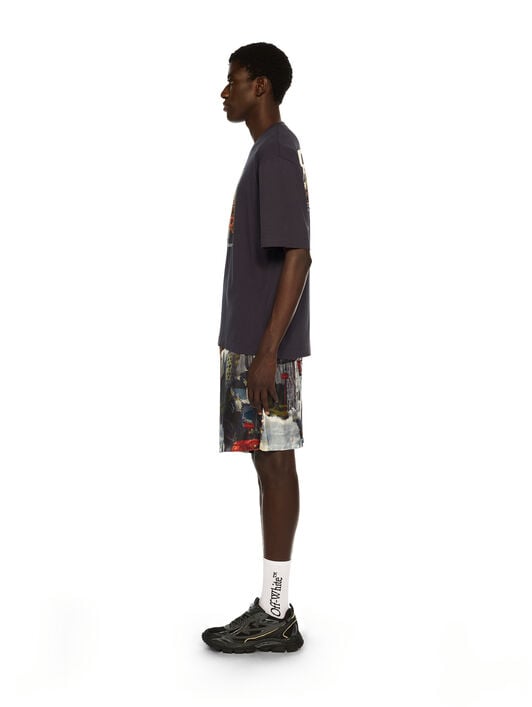 Train Off Skate Logo Tee OFF WHITE Train Off Skate Logo Tee DARK SAPPHIRE - WHITE OMAA120F25JER004