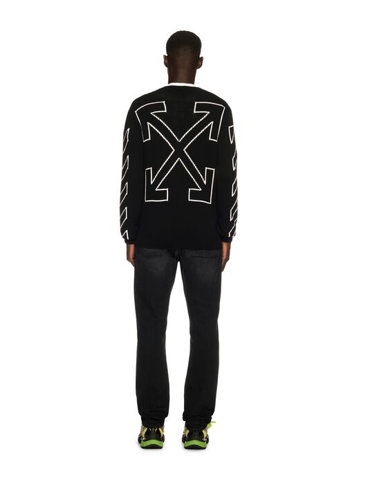 OFF WHITE Black Arrow Skinny Jeans BLACK OMYA18LS25DEN002