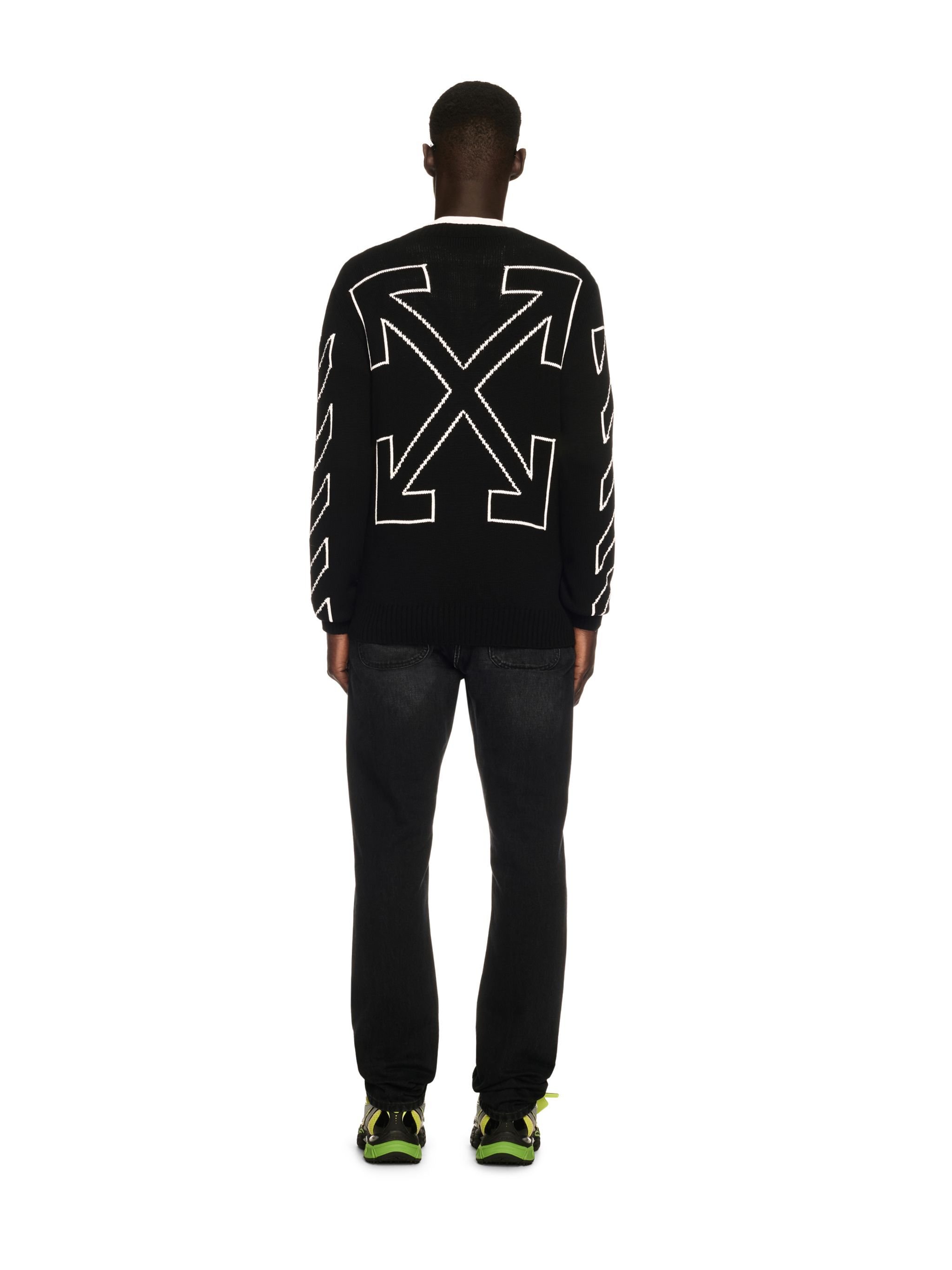 OFF WHITE Black Arrow Skinny Jeans BLACK OMYA18LS25DEN002