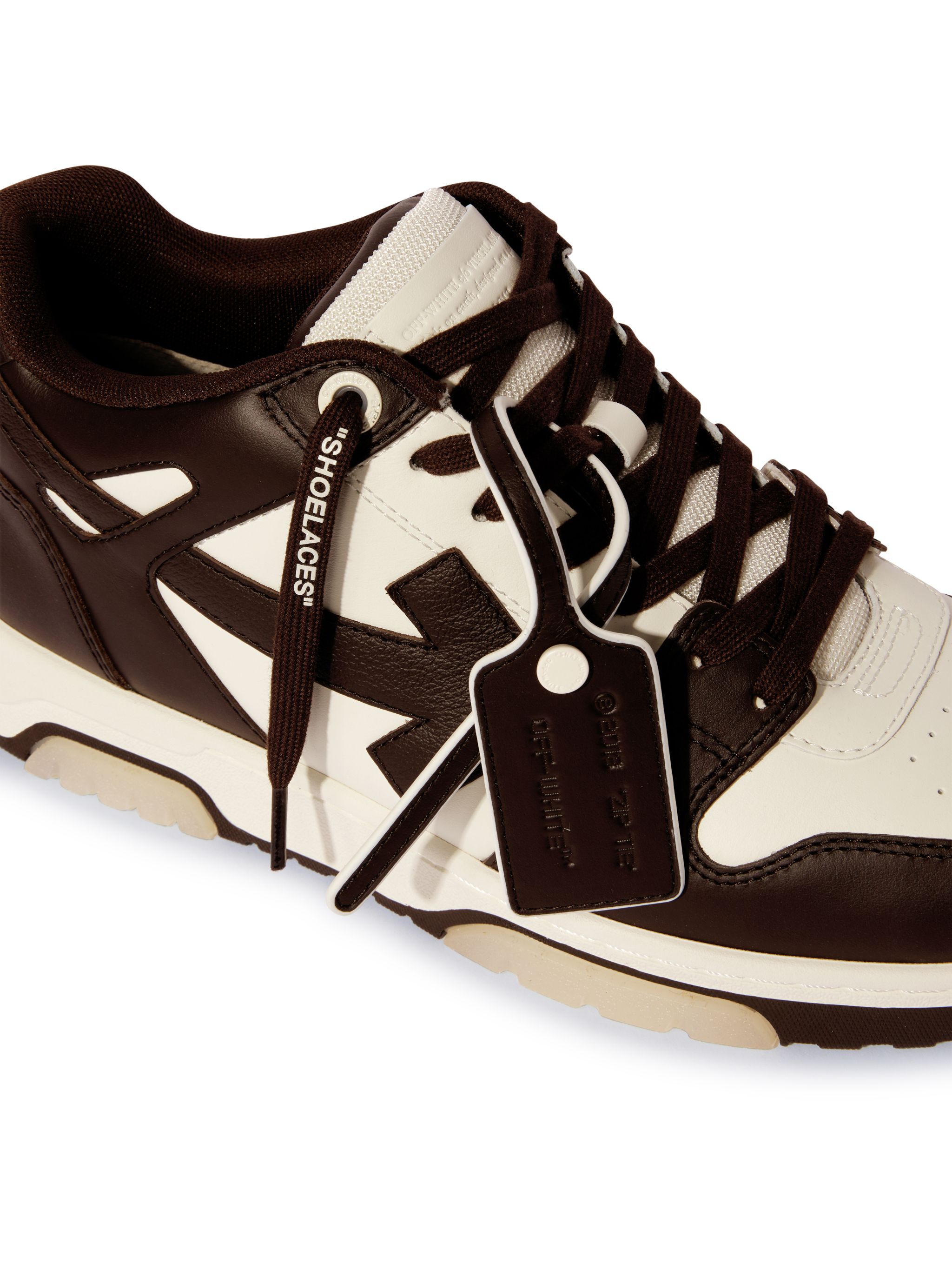 OFF WHITE Chocolate/Cream Out Of Office BROWN OMIA189S25LEA002
