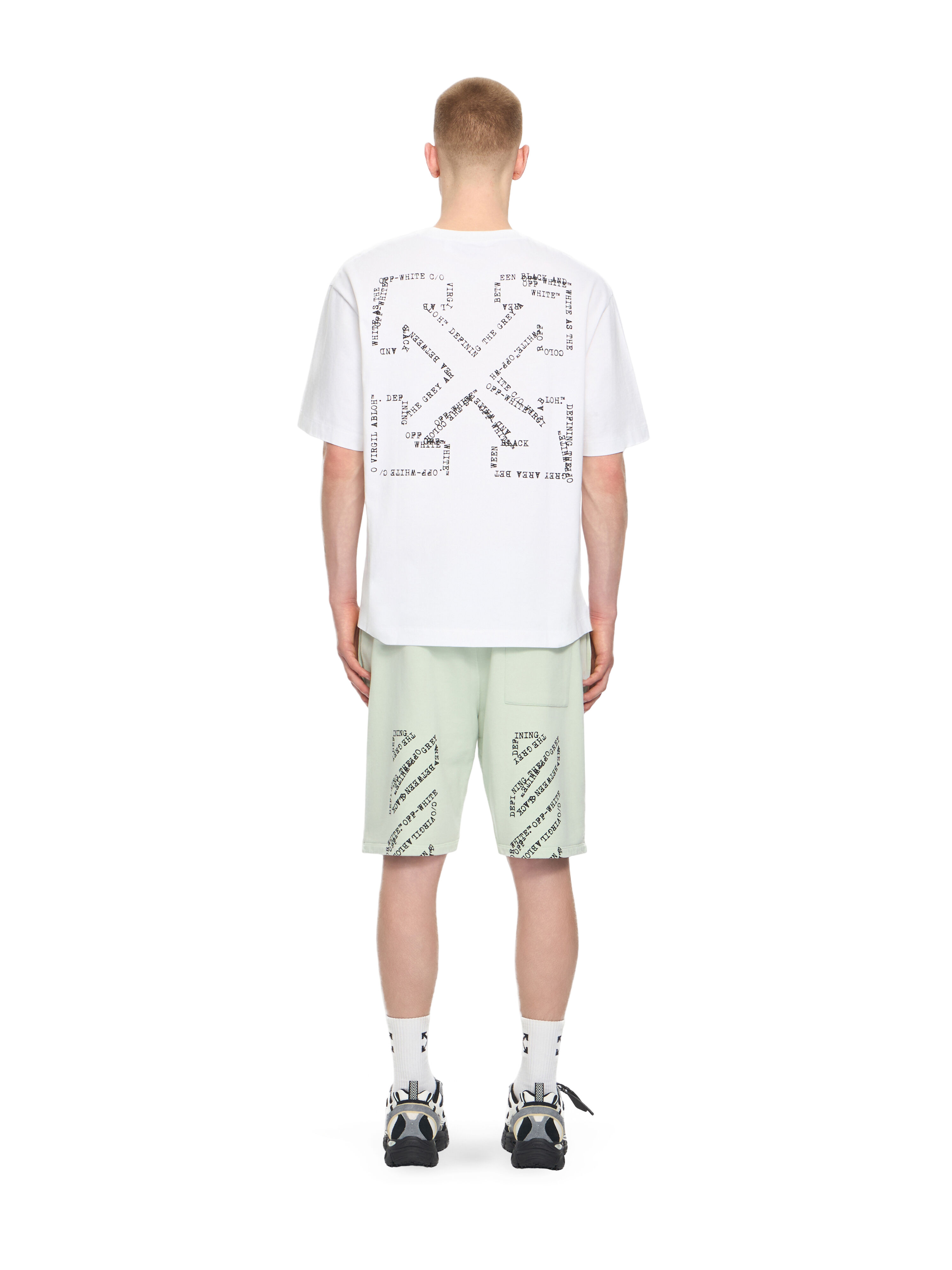 OFF WHITE Type Arrow Skate T-shirt WHITE 44MAA120S26J00K