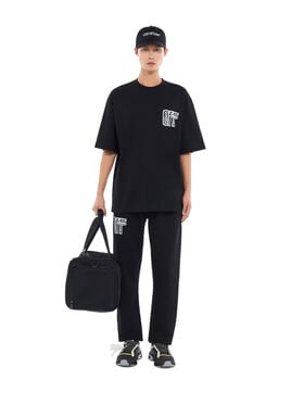 Motion Arrow Cuffed Sweatpants OFF WHITE Motion Arrow Cuffed Sweatpants BLACK 44MCH057F26F003