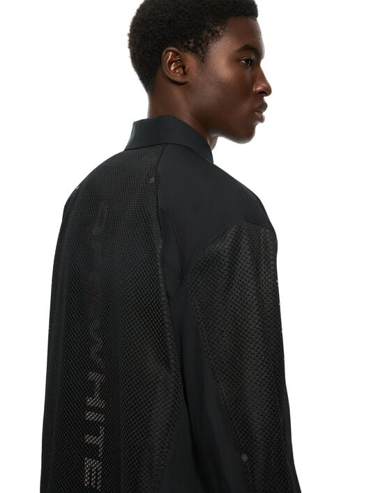 Racing Staff Mesh Overshirt OFF WHITE Racing Staff Mesh Overshirt BLACK 44MGE04RF26F001
