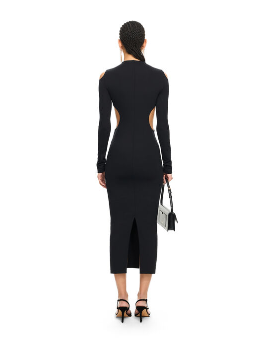 OFF WHITE Sleek Meteor Dress Black-Black 2DB56JS26JER001