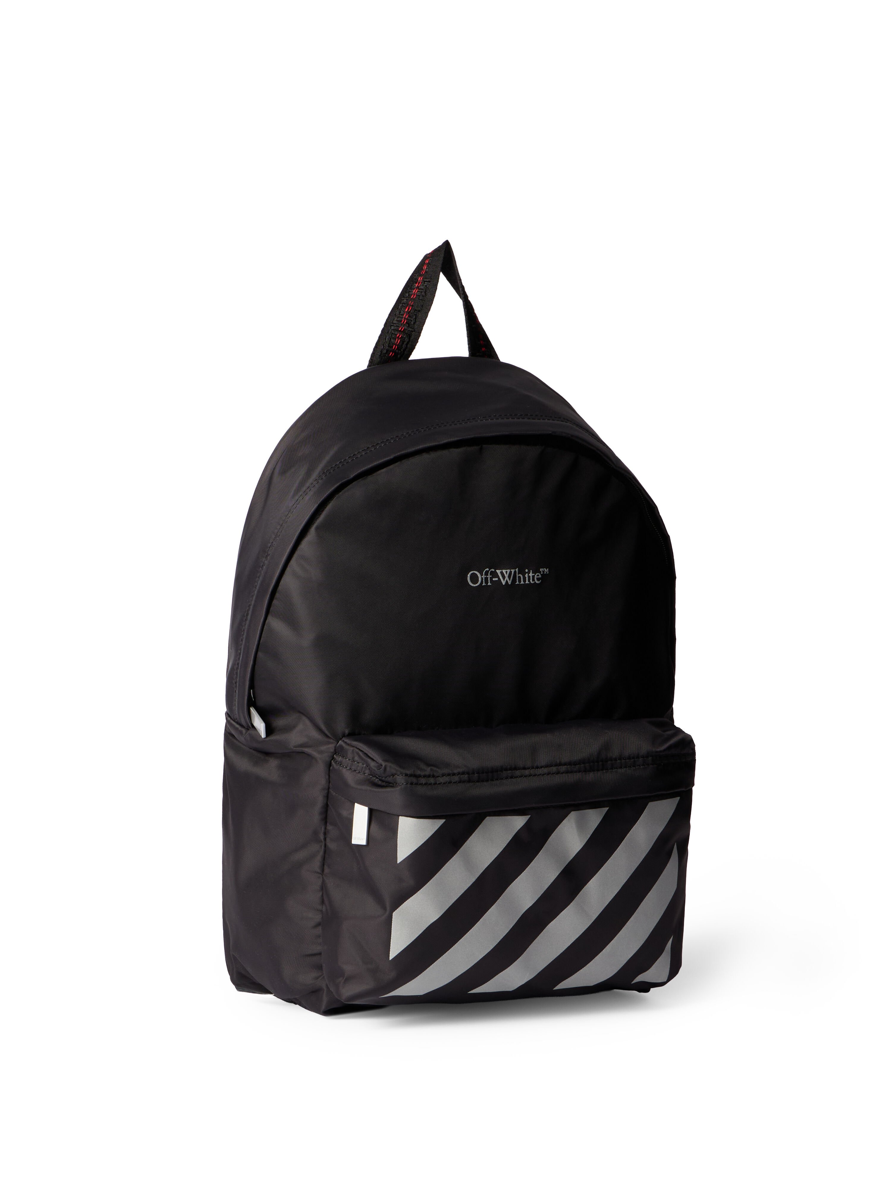 Reflective Logo Backpack OFF WHITE Reflective Logo Backpack BLACK - REFLECTIVE OBNB001F25FAB001