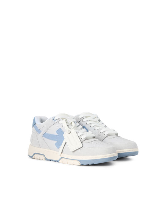 OFF WHITE Out Of Office Sneakers MEDIUM GREY - DUSTY BLUE OMIA189F25LEA005