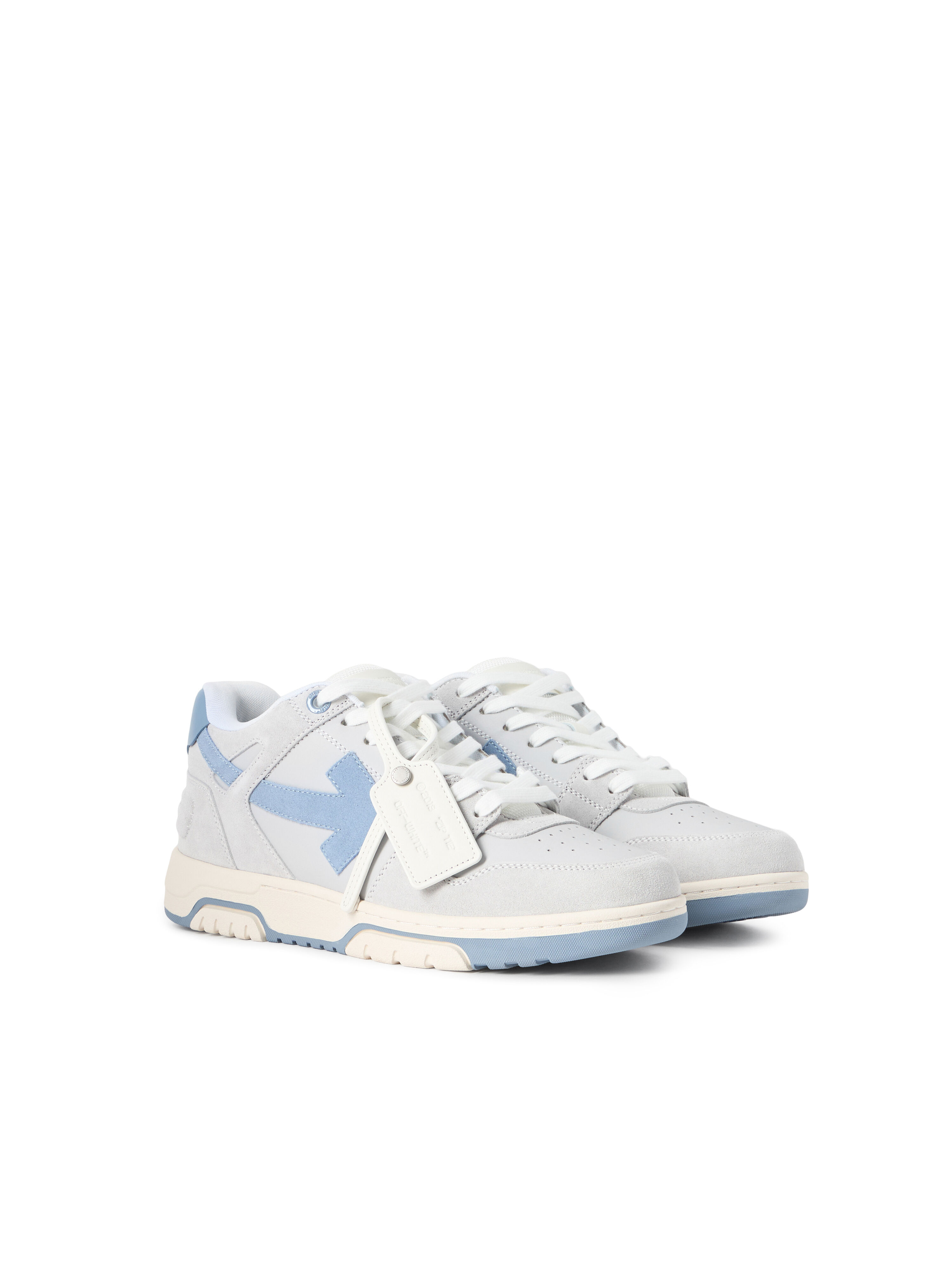 OFF WHITE Out Of Office Sneakers MEDIUM GREY - DUSTY BLUE OMIA189F25LEA005