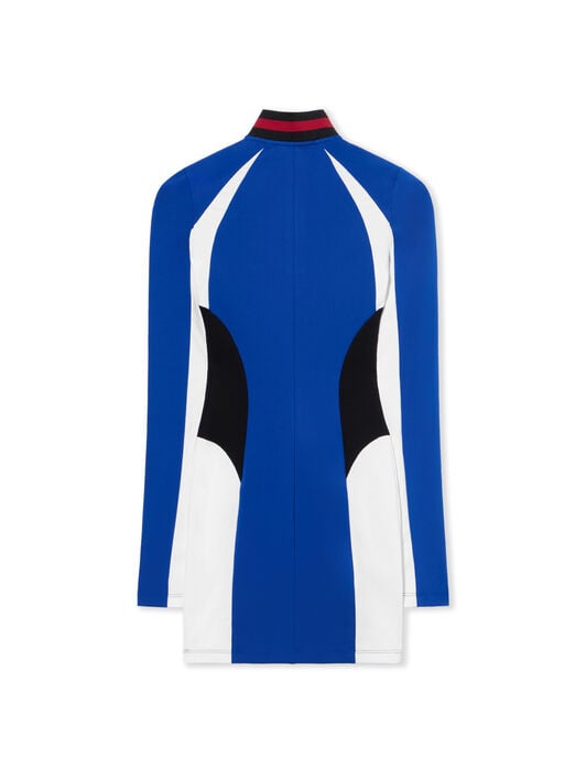 Tech Jersey Mini Dress OFF WHITE Tech Jersey Mini Dress ELECTRIC BLUE-WHITE OWDB559F25JER001