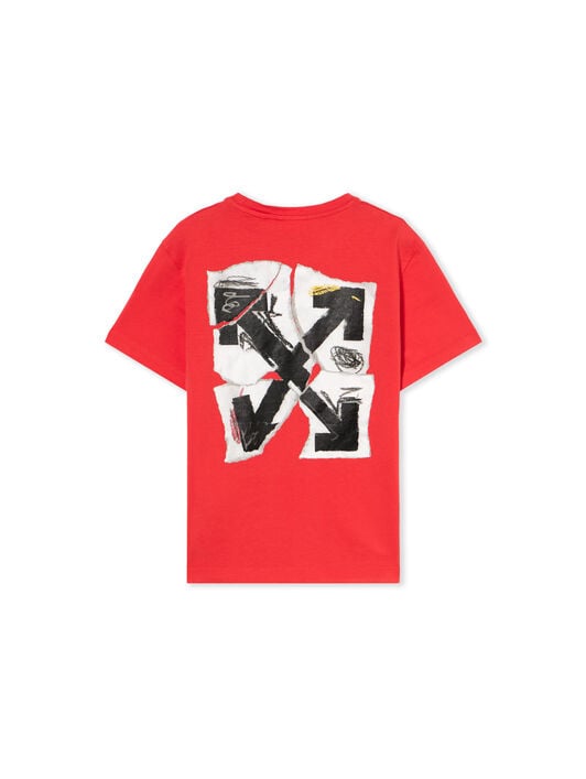 Arrow Collage T-Shirt OFF WHITE Arrow Collage T-Shirt RED - WHITE OBAA002F25JER004