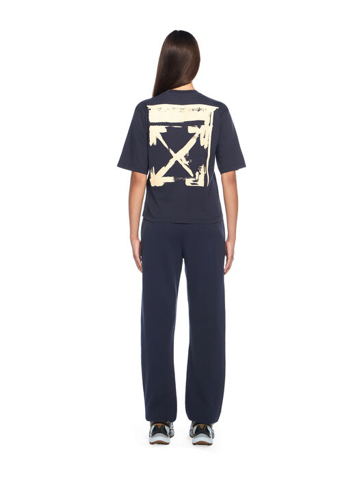 OFF WHITE Ink Arrow Cuff Sweatpants DARK SAPPHIRE-DOUBLE CREAM OWCH006F25FLE001