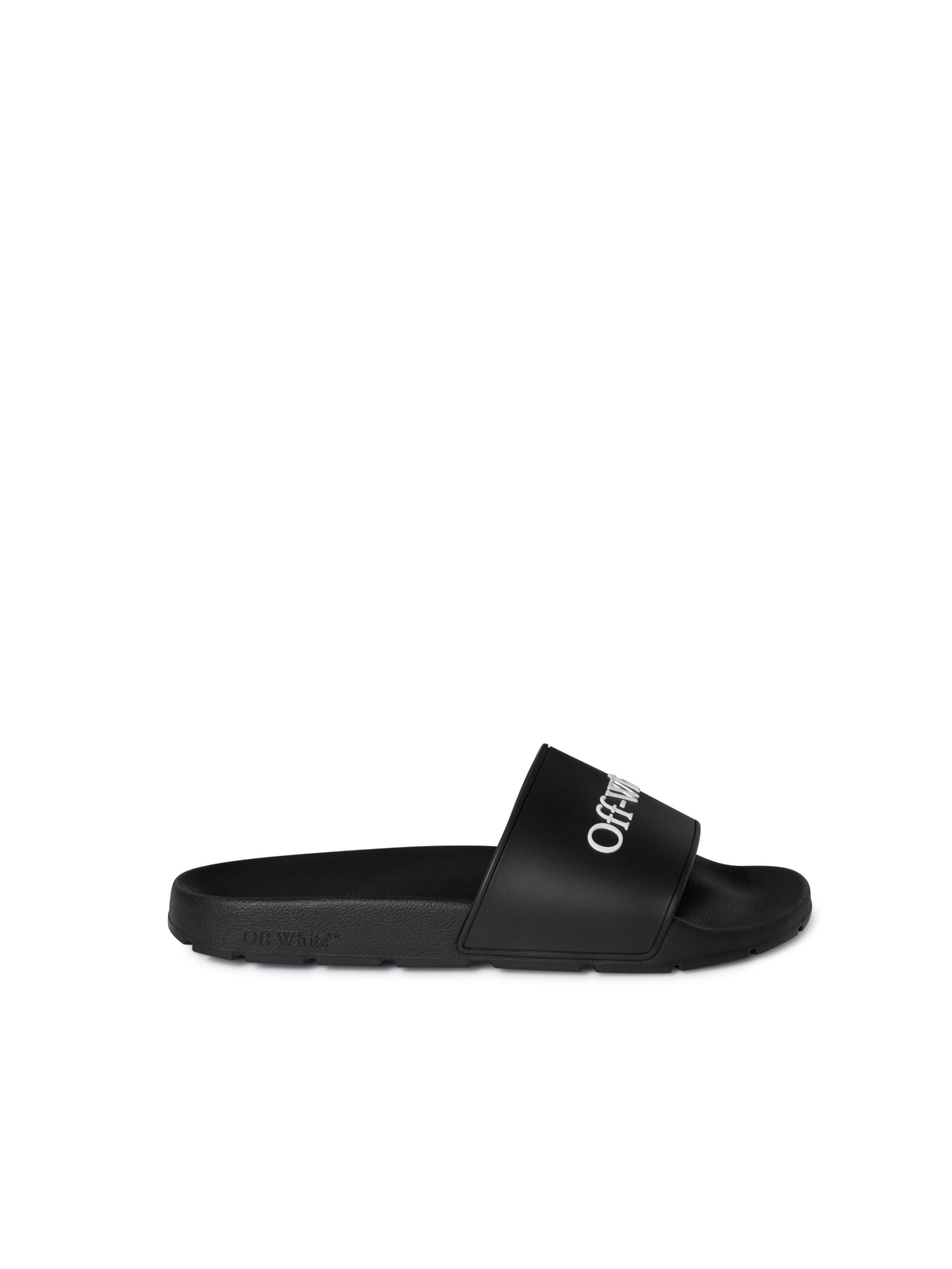 OFF WHITE Black Bookish Sliders BLACK OWIU001C99MAT001