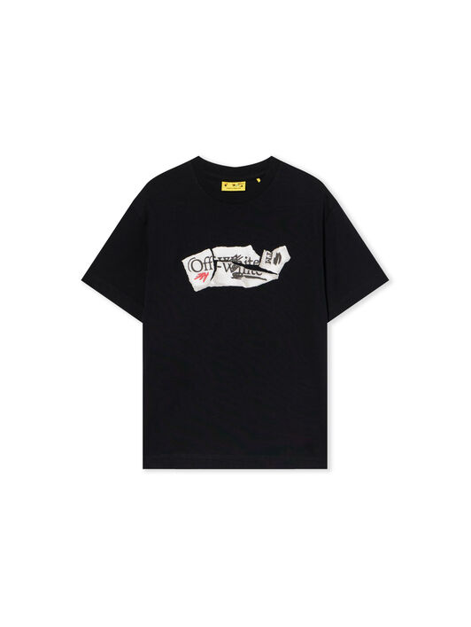 OFF WHITE Arrow Collage Logo T-Shirt BLACK - WHITE OBAA002F25JER004