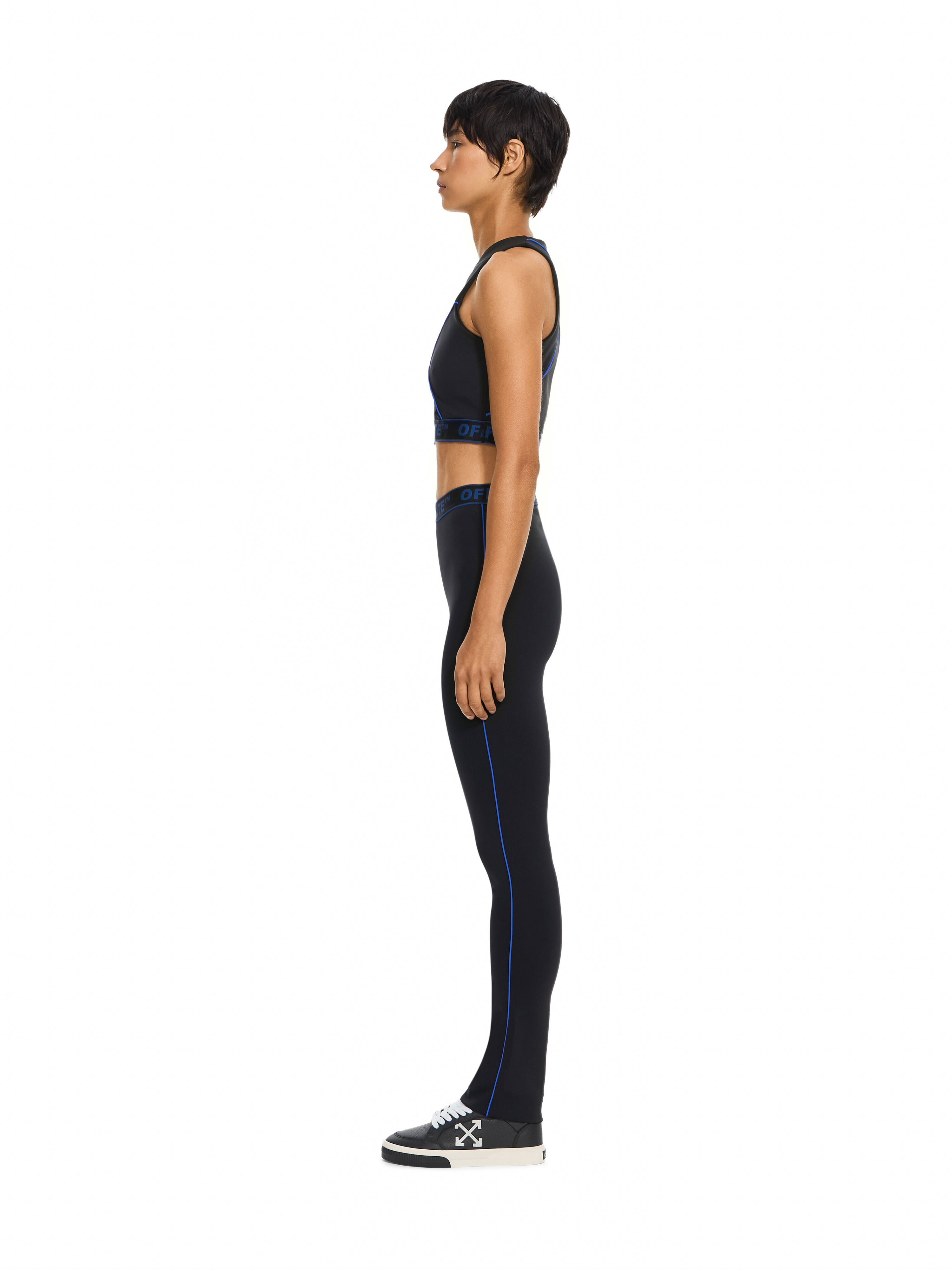 Logoband Lycra Leggings OFF WHITE Logoband Lycra Leggings Black-Electric Blue 2FH00363B